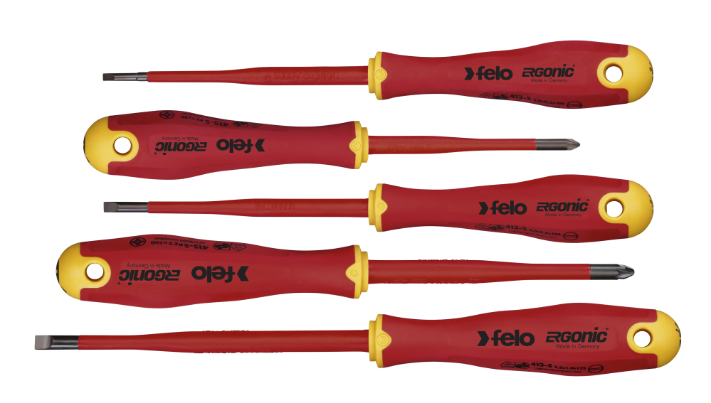 KS Tools Jeu De 6 Tournevis ULTIMATE Fente Et PZ - Manche Ergonomique Tri-Matière Pour Vissage Professionnel